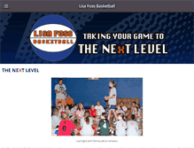 Tablet Screenshot of lisafossbasketball.com